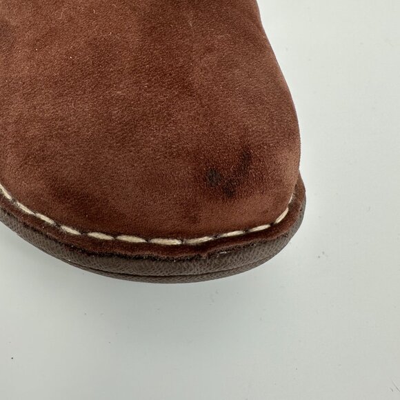 UGG Women’s Catalina Brown Leather Shearling Lace-Up Mid Calf Boots Size 8 - Picture 14 of 15